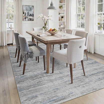 8x10 Area Rugs for Living Room, Modern Abstract Non-Slip Backing Washable Rugs - Image 7