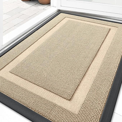 OLANLY Front Door Mat Outside 33x21, All-Season Heavy-Duty Rubber Doormat | by OLANLY
