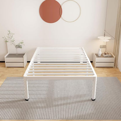 ROIL 14 Inch White Twin XL Bed Frame - Image 6