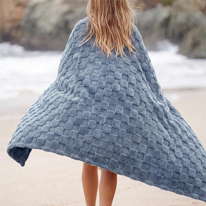 Bedsure GentleSoft Ashley Blue Twin XL Blanket - Image 7
