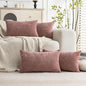 Cozoomy Set of 4 Soft Textured Decorative Throw Pillow Covers 12X20 Inch Cozy by Cozoomy