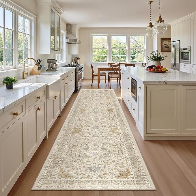 Madane Hallway Runner Rug 2'6''x12' Kitchen Runners Vintage, Entryway and - Image 2