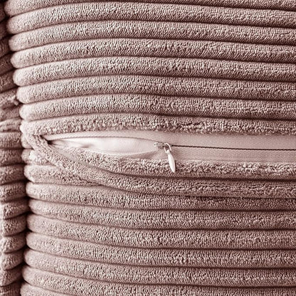 MIULEE Decorative Lumbar Throw Pillow Covers 12x20 Inch Blush Pink 2 Pack | - Image 3
