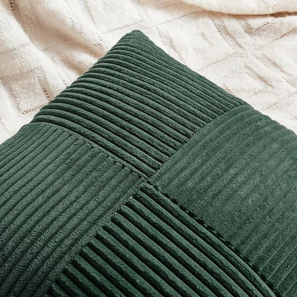 Fancy Homi Set of 2 Dark Green Lumbar Decorative Throw Pillow Covers 20x28 Inch - Image 4