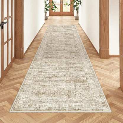 2x8 Runner Rug Non Slip, Washable Hallway Runner Rug, Nursery Room, Soft Runner by Restydon