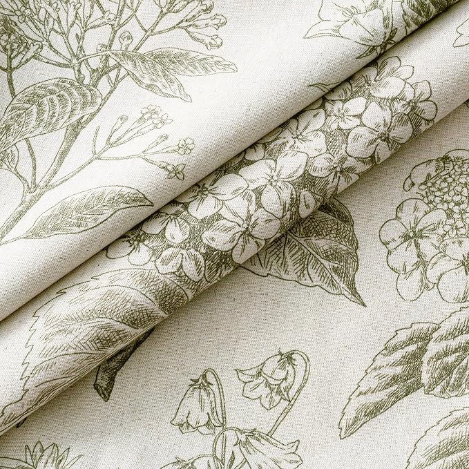 Set of 2 Decorative Floral Pillow Covers 20x20 Inch Light Green | Neutral - Image 2