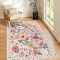 DUKINO 3x5 Area Rug, Floral Washable Rug by DUKINO