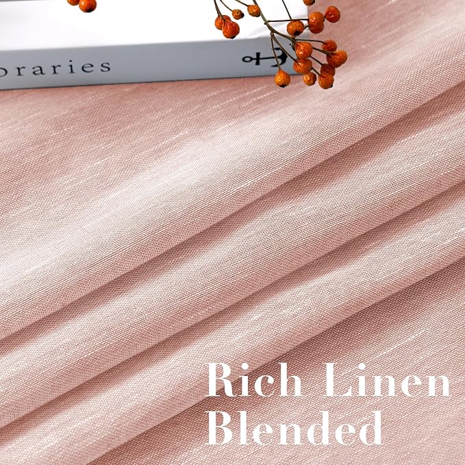 H.VERSAILTEX Linen Curtains Flax Linen Blended Curtain Panels - Image 4