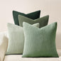 Topfinel LightGreen Couch Throw Pillows Covers 24x24 Inch Set of 4, Olive by Topfinel
