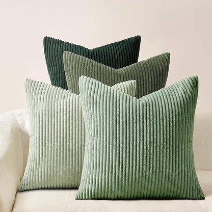 Topfinel Light Green Decorative Throw Pillow Covers Green Series, Winter Fluffy by Topfinel