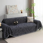 MYSKY HOME Boho Couch Cover Navy Sofa Covers by MYSKYHOME