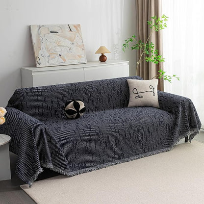 MYSKY HOME Loveseat Cover Navy Couch Cover Sectional Couch Covers by MYSKYHOME
