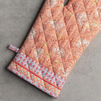 Maison d' Hermine Oven Gloves 100% Cotton Oven Mitt 7" x 13" with Loop Heat Resistant, BBQ, Cooking Gloves, Baking, Grilling, Kitchen, Handling Hot Pans (Pack of 1, Harvest Festival)