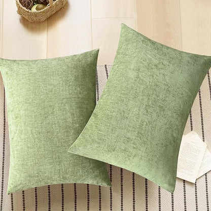 CaliTime Decorative Standard Throw Pillow Covers 26 X 20 Inches Sage Green | - Image 5