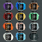 BeePoint Black Edible Luster Dust 15g - Food Grade, Vibrant Color Shimmer Powdered Dust for Drinks, Cocktails, Cake Decorating, Baking, Chocolates, Candy, Sweets, & Cookies - Vegan & Gluten Free