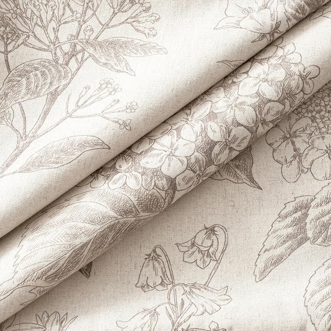Set of 2 Lumbar Floral Pillow Covers 12x20 Inch Light Camel | Decorative - Image 2