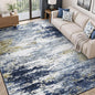 5x7 Area Rug for Living Room, Abstract Washable Non-Slip Rugs, Dark Blue | by Lofus