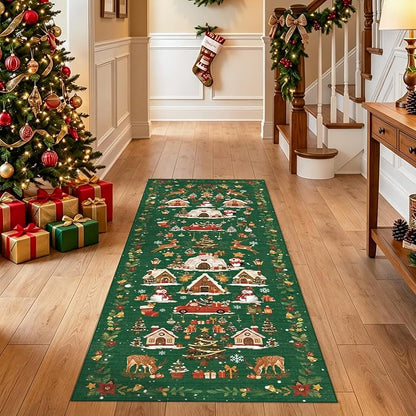 2x5 Christmas Runner Rug for Hallway - Image 9