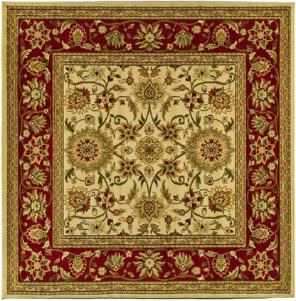 SAFAVIEH Lyndhurst Collection 8' Round Ivory/Red LNH212K Traditional Oriental - Image 4