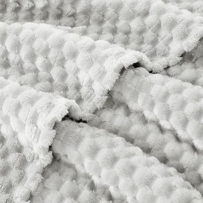 EXQ Home Gentle Soft Fleece Throw Blanket – Cozy Lightweight 3D Imitation - Image 4