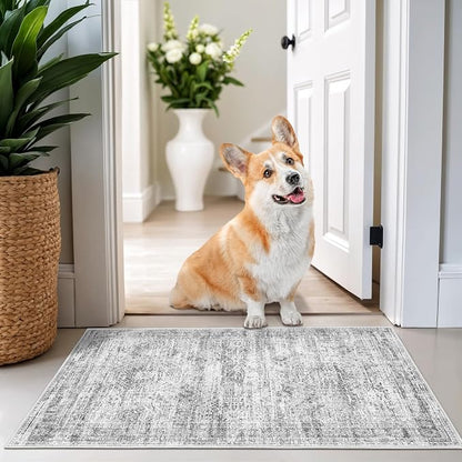 2x3 Rug Non Slip, Small Washable Entryway Rug, Runner by Restydon
