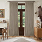 Deep Flax Blackout Pinch Pleat 100 Inch Linen Curtains 2 Panels Set | by Twodrapes
