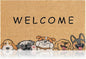 Coir Welcome Mat, Welcome Dogs, 17 x 29 in | 100% Natural Coir, Anti-Shedding by AmaruDoorMats
