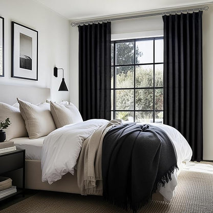 Extra Long Floor to Ceiling 108 Inch Negras Cortinas Para Sala, Pinch Pleated - Image 6