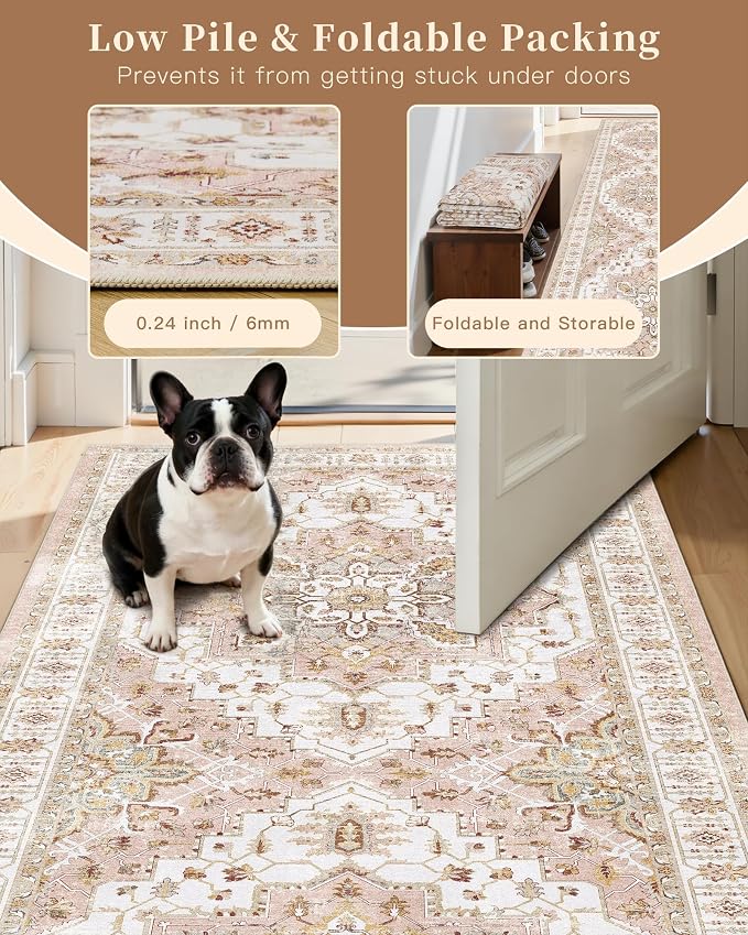 Madane Hallway Runner Rug 2x8 Washable Kitchen Rugs Non-Slip, Soft Ultra-Thin - Image 6