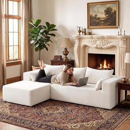 106" Cloud Sectional Boneless Couches - Image 6