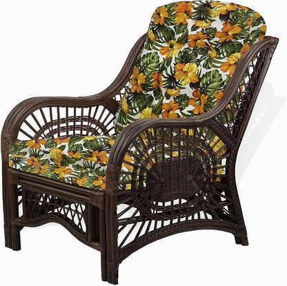 Malibu Lounge Living Accent Armchair Natural Rattan Wicker Handmade Design - Image 5