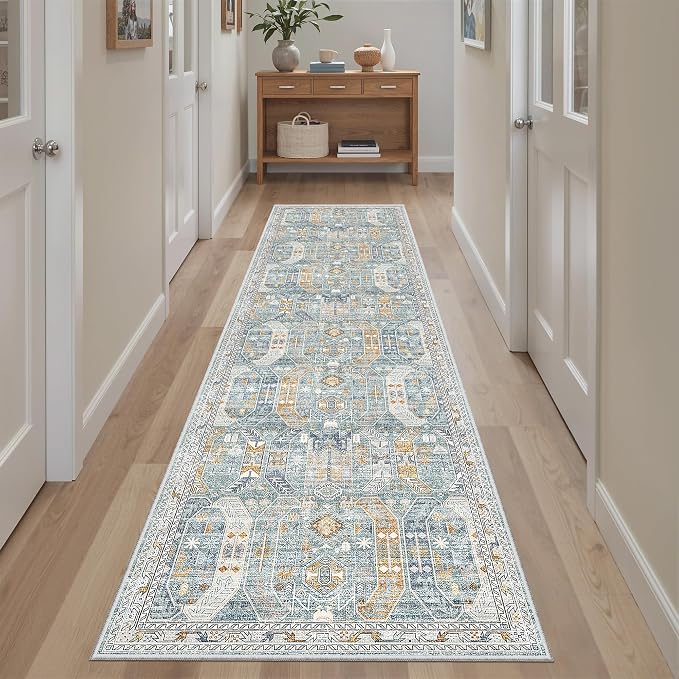 Madane Hallway Runner Rug 2x8 Washable Kitchen Rugs Non-Slip, Soft Ultra-Thin by Madane