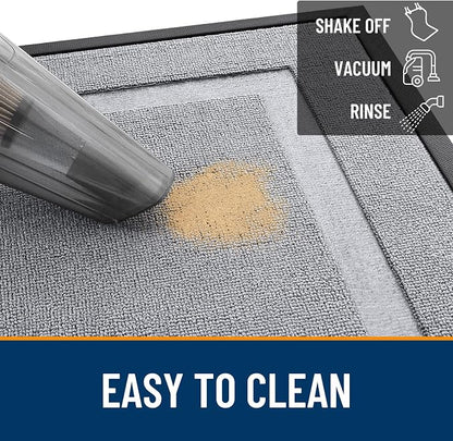OLANLY Front Door Mat Outside 29.5x17, All-Season Heavy-Duty Rubber Doormat | - Image 6