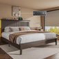 Lifezone King Bed Frame with Headboard, Solid Wood Bed Frame King Size with by Lifezone