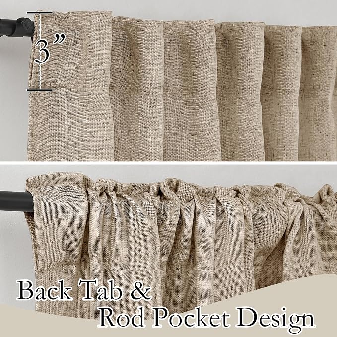 RYB HOME Sheer Curtains 108 inches, Extra Long Floor to Ceiling Curtains | - Image 3