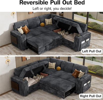 Vipbear 86" Modular Sectional Sleeper Sofa - Image 6