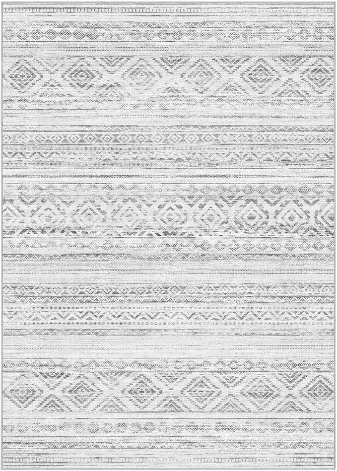 cotiled Boho 5x8 Area Rugs for Living Room: Soft Moroccan Washable Rug | Solve - Image 9