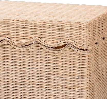 Bali & pari Damita Scallop Natural Rattan Chest - Image 7