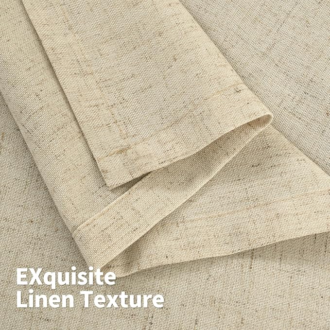 YoungsTex Extra Long Linen Curtains 95 Inch Length - Image 9