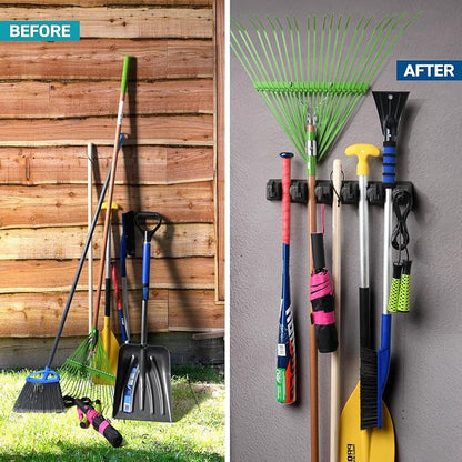 2 Pack Mop and Broom Holder Wall Mount - Image 3