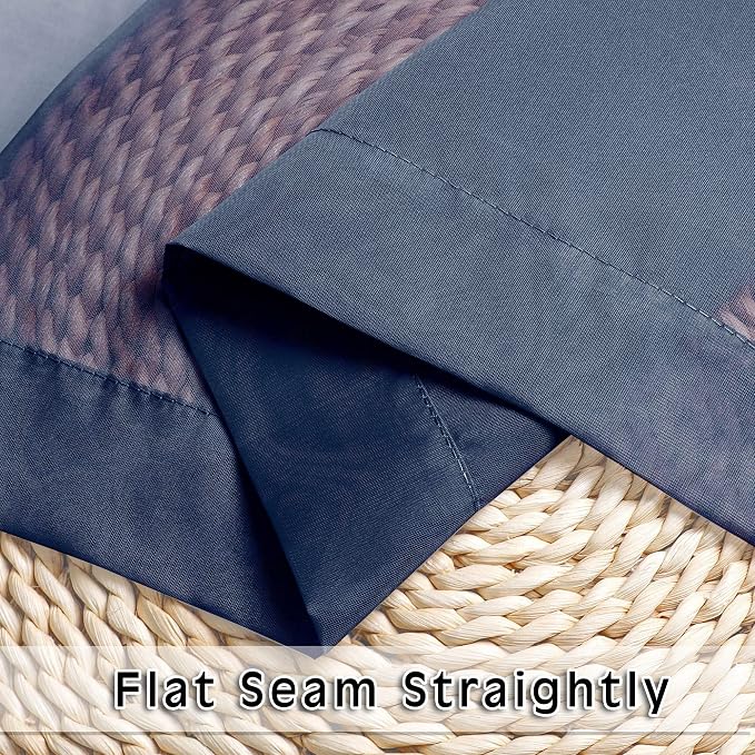 Sheer Curtains 45 inches Long for Kitchen Curtains, Rod Pocket Clean Selvedge - Image 7