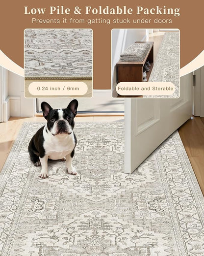 Madane Washable Entry Rug 3x4 Area Rugs - Image 6