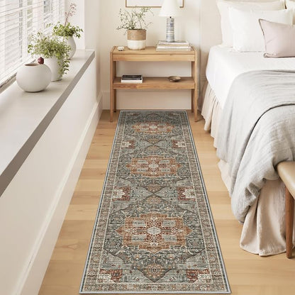 Runner Rug 2x8 Runners for Hallways Washable Rugs, Non Slip Low Pile Soft - Image 5