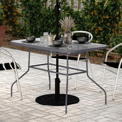 Flash Furniture Tory Rectangle Patio Table - Image 2