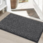 BEQHAUSE Dirt Trapper Door Mat 24"x36", Non-Slip Washable Doormat, Charcoal | by BEQHAUSE