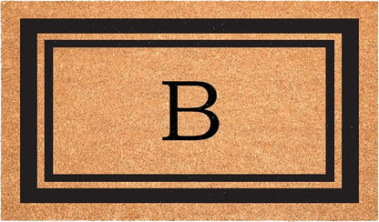 Calloway Mills 152962436B Black Border 24" x 36" Monogram Doormat by Callowaymills