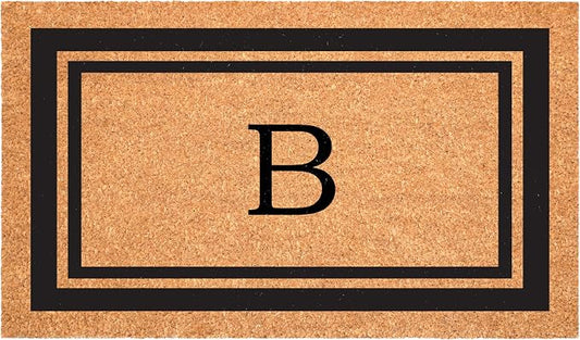 Calloway Mills 152962436B Black Border 24" x 36" Monogram Doormat by Callowaymills
