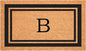 Calloway Mills 152962436B Black Border 24" x 36" Monogram Doormat by Callowaymills