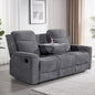 Betsy Furniture Soft Microfiber Manual Reclining Sofa w/Dropdown Table by BetsyFurniture