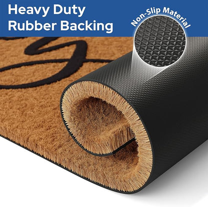 Barnyard Designs Natural Coco Coir Non-Slip Doormat | Heavy-Duty Welcome Mat - Image 5